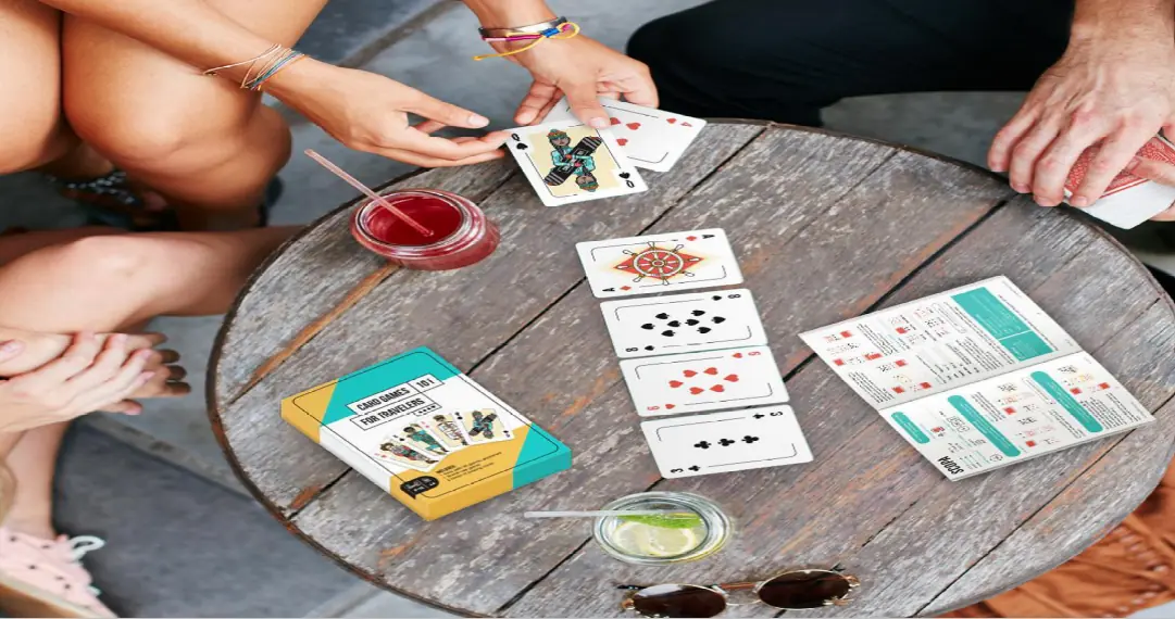 people playing card games
