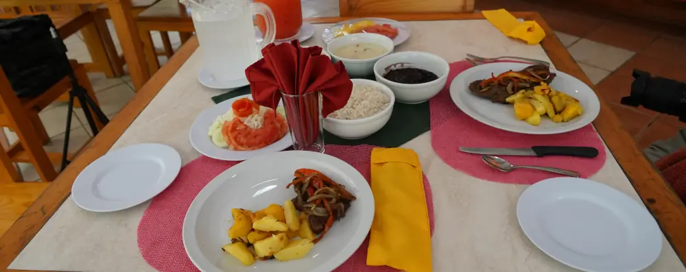 costa rica's food served on table 