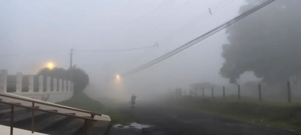 foggy road in costa rica